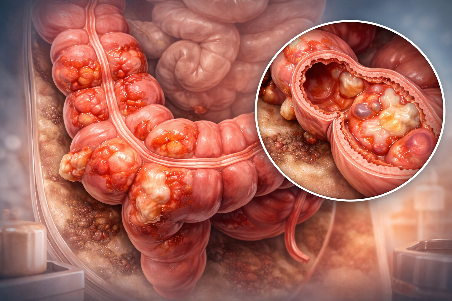 دیورتیکولیت چیست؟ علائم، تشخیص و درمان التهاب دیورتیکولهای روده